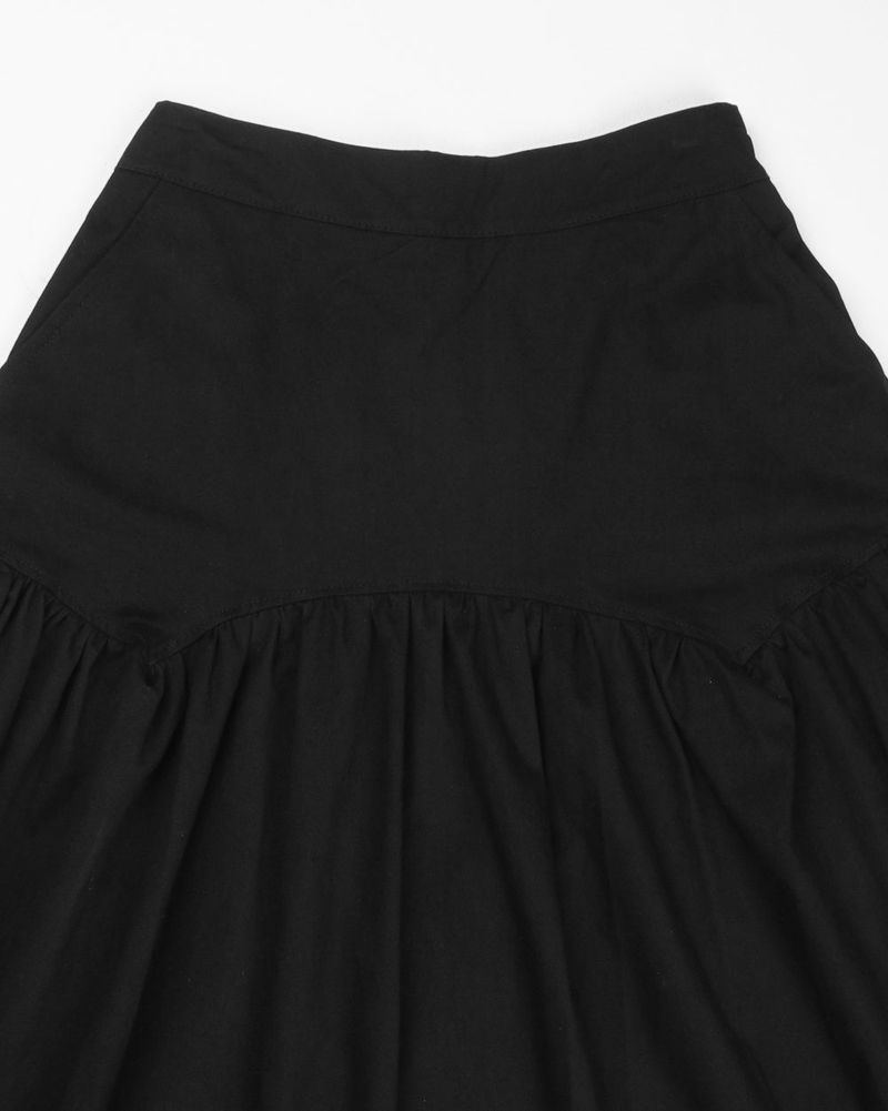POCKET LINE COTTON SKIRT