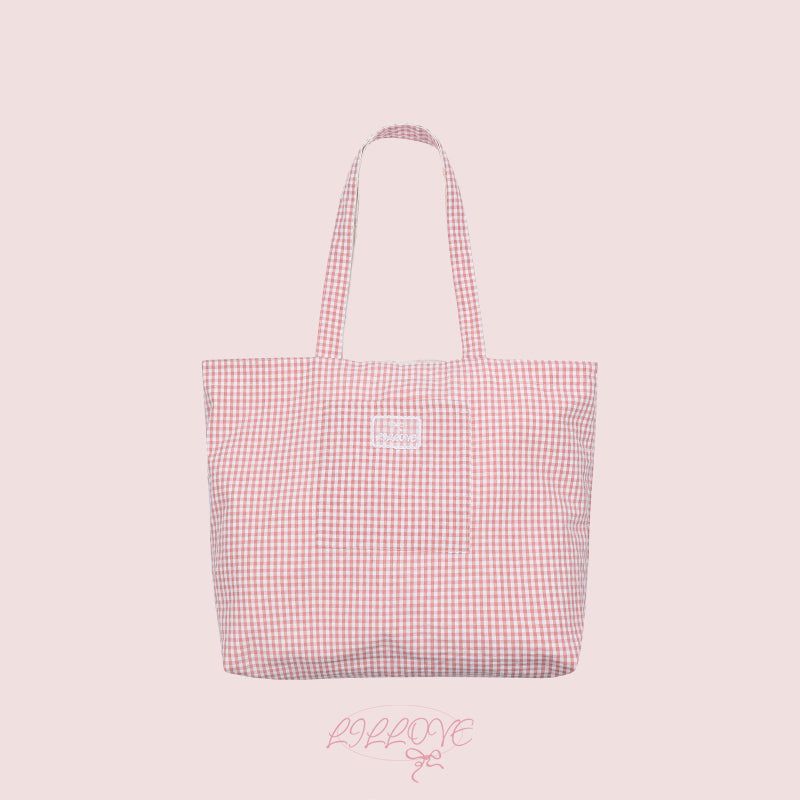 [by LILLOVE] cherrybell cotton bag (reversible)