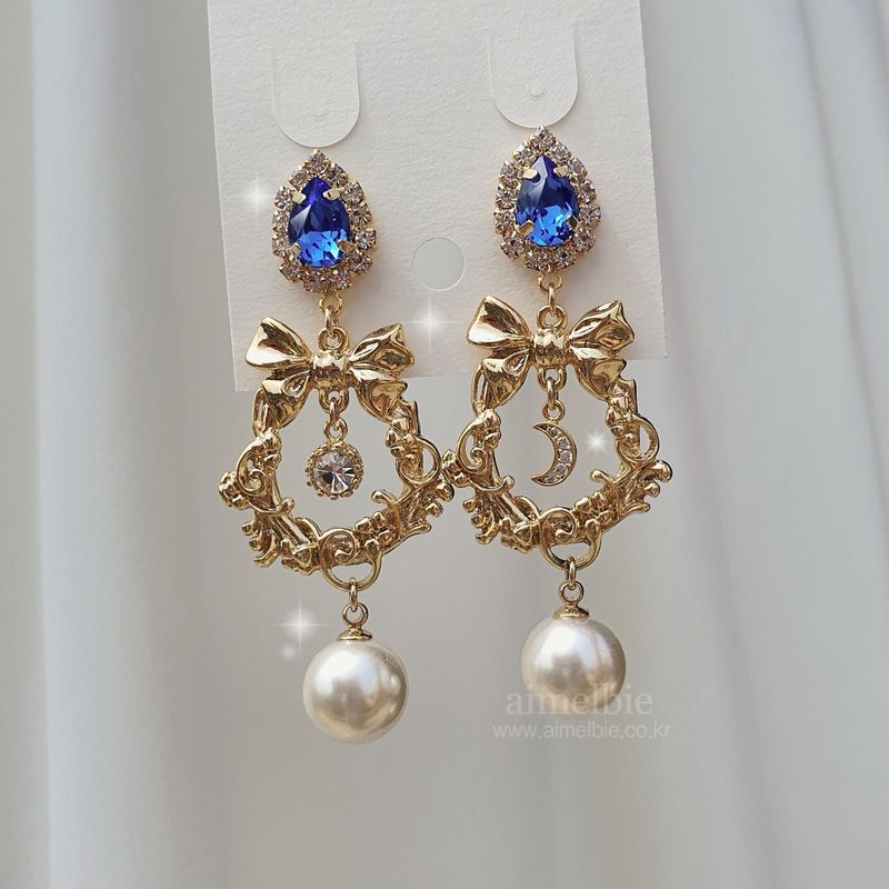 Royal Blue Garden Earring