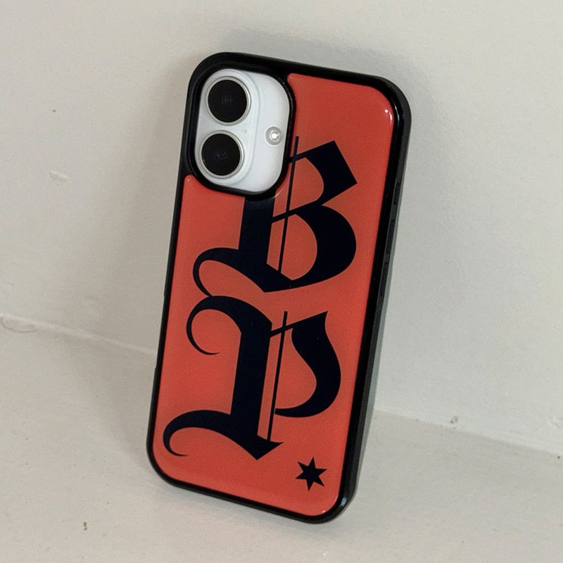BP lettering epoxy case (orange)