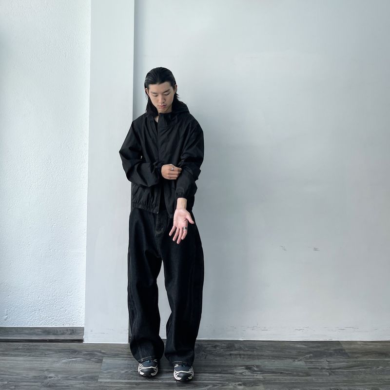 Structured Seam Hooded Jacket