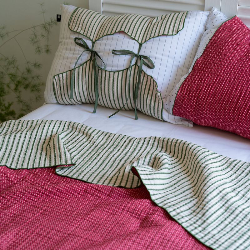 Reversible cotton Summer Blanket - S size