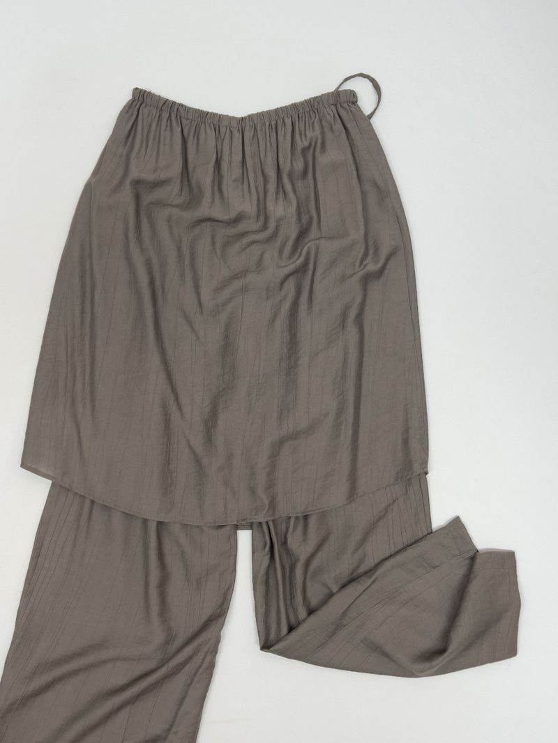 Wrinkle Wrap Layered Banding Pants