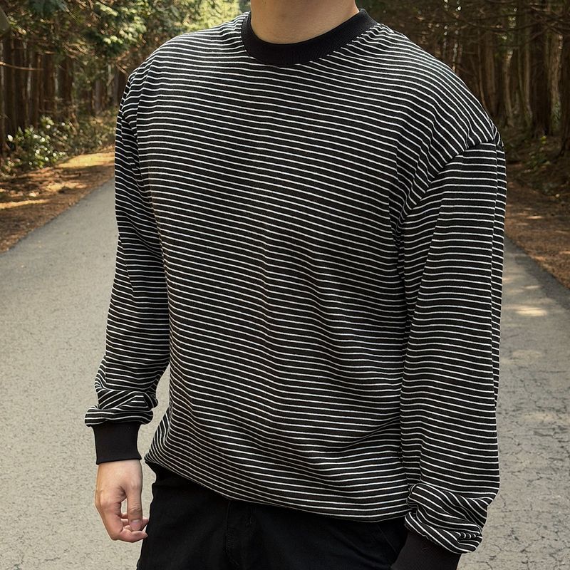 Premium Color Stripe Long sleeved T (5color)