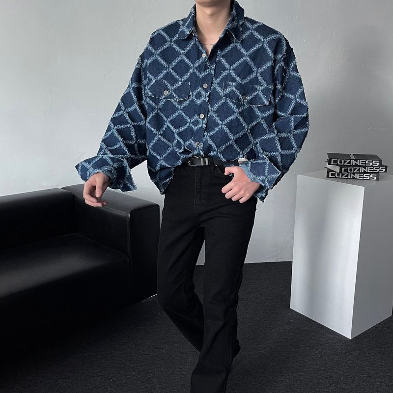 COZINESS（コジネス）の「CR denim destroyed cutting cropped jacket (2 colors)（Jackets/Outerwear）」