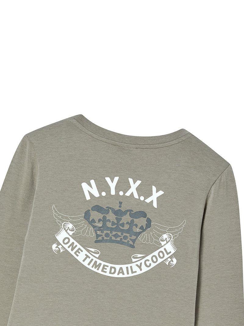 SCOOP NECK L/S SAND