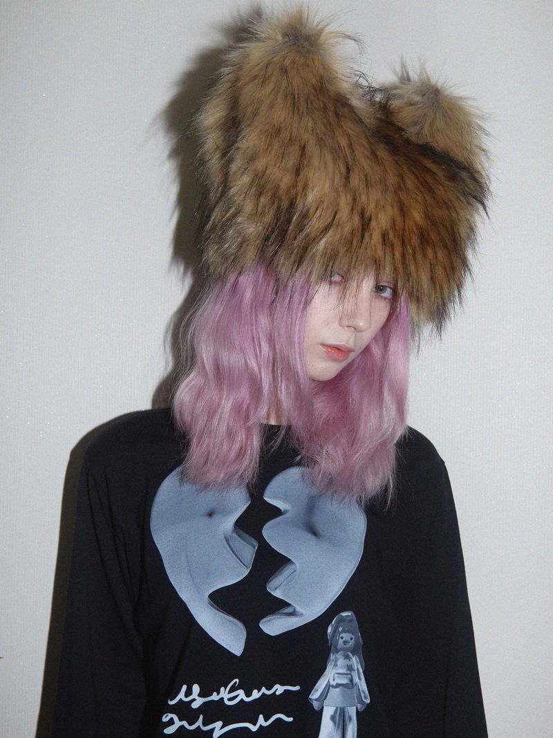 Faux Fur Ear Beanie MIX