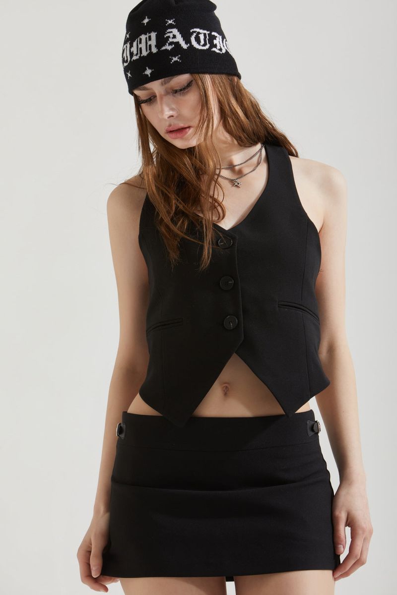 STRAP MINI SKIRT