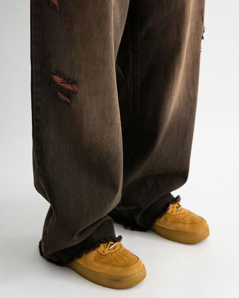 Vintage brown denim pants