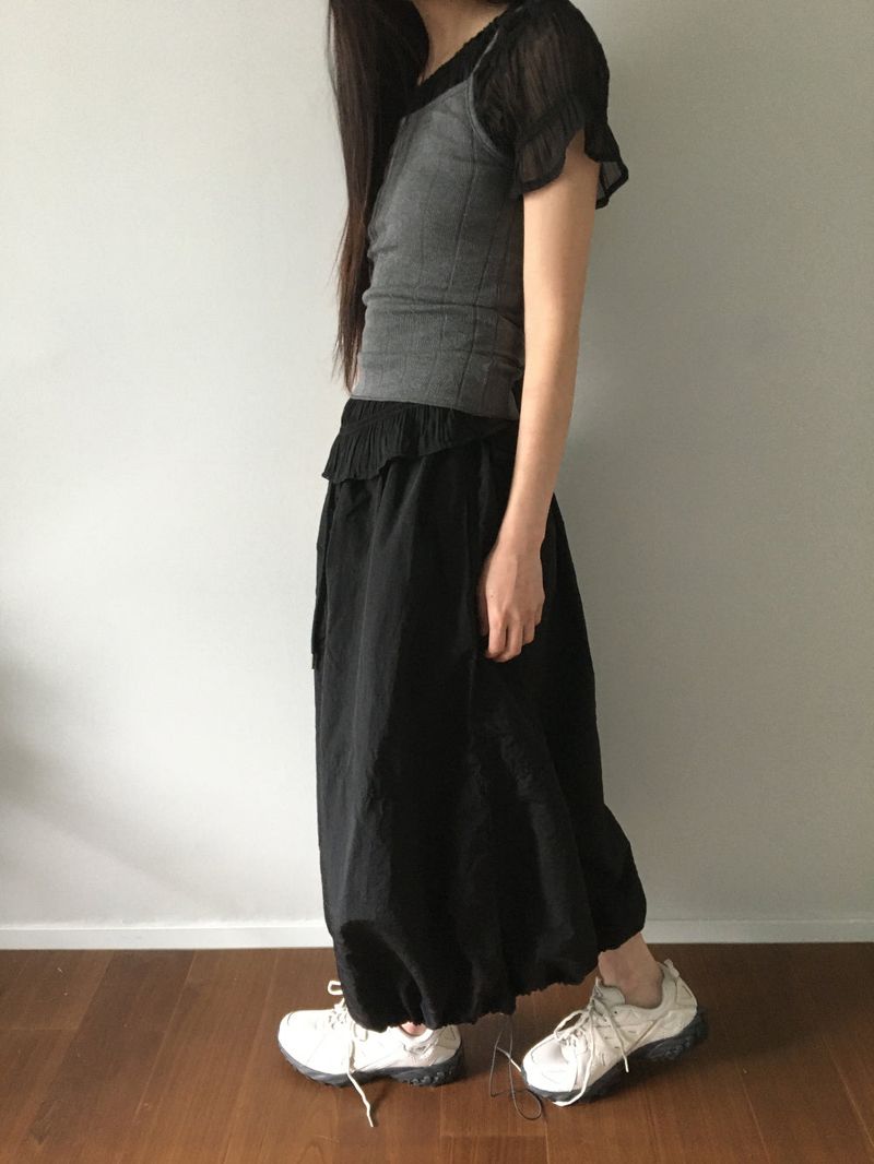 Vivi Balloon Long Skirt (3color)