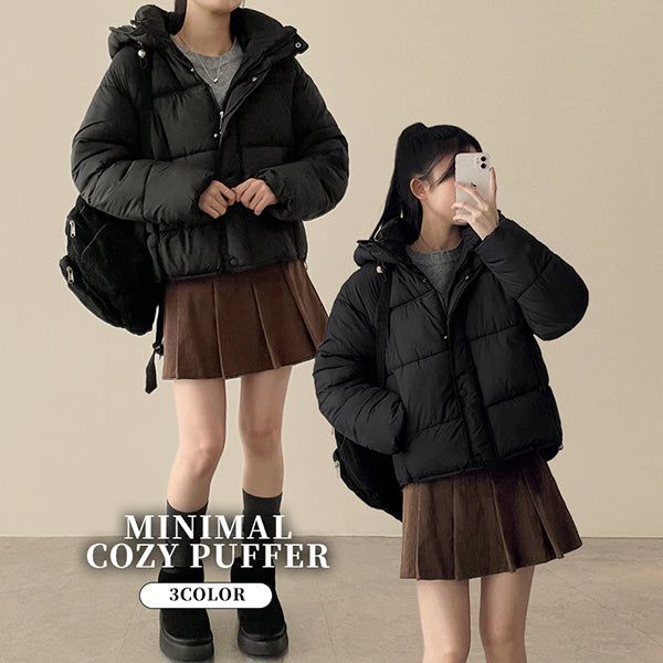 Dive High Neck Hooded Padded Jumper