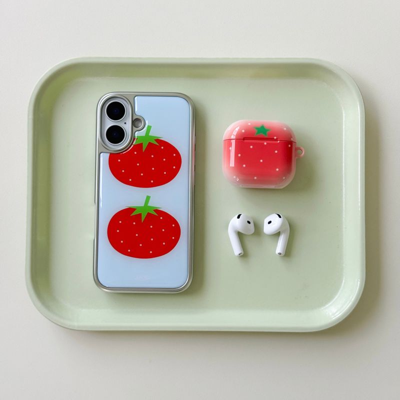 SUMMER TOMATO Silver Epoxy Case