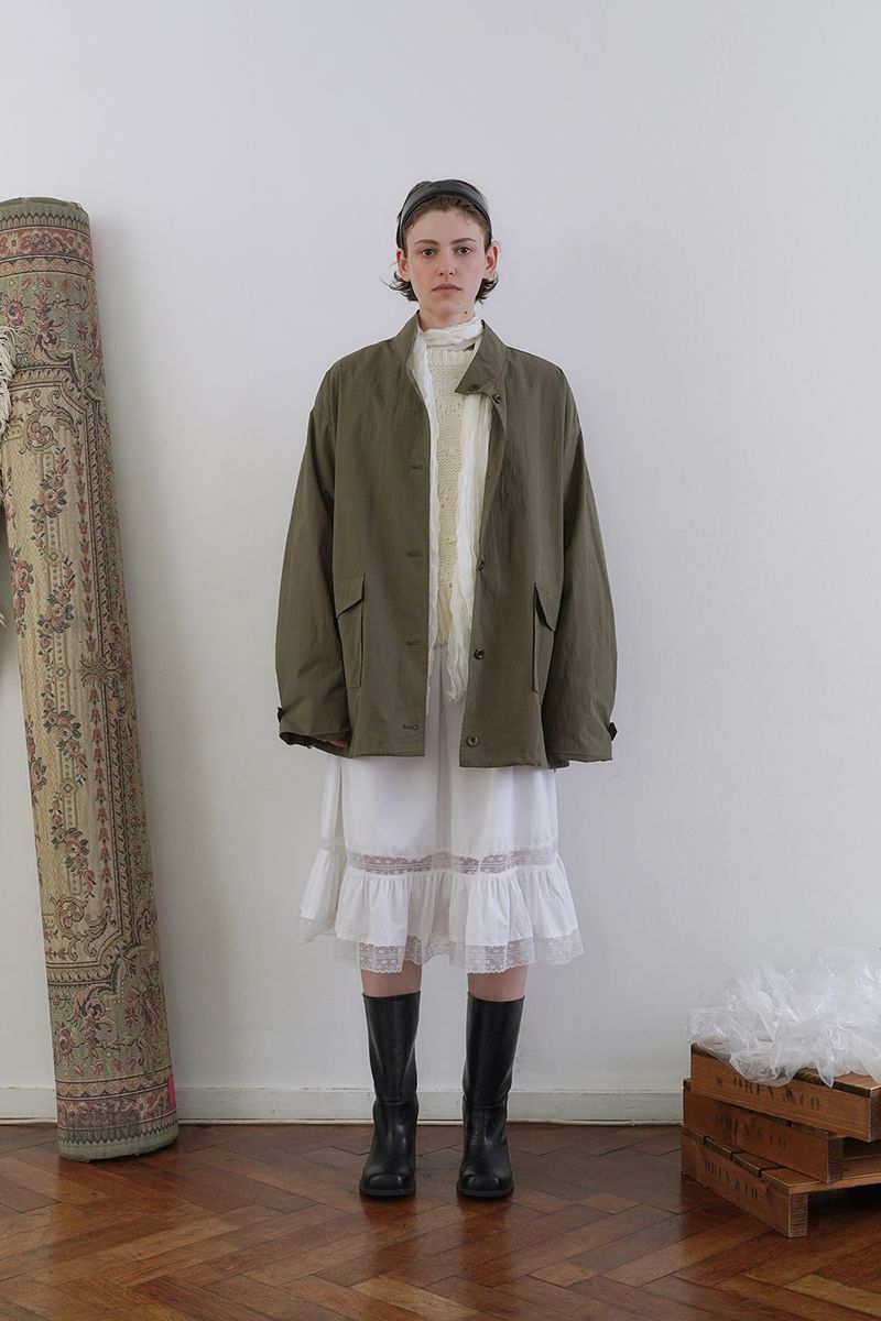 Cove half trench jacket_khaki
