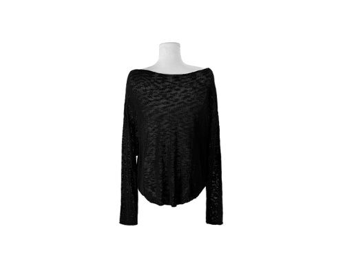 Buki Reversible See-Through Button Knit Cardigan