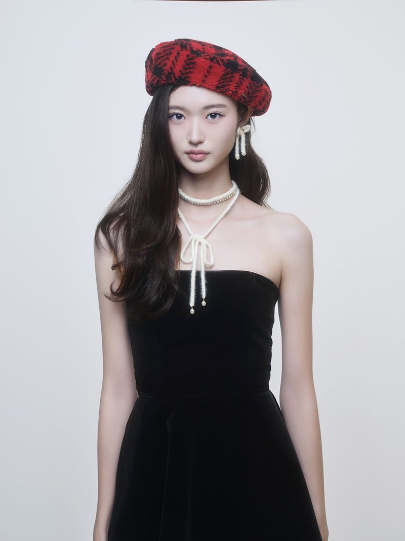 Tartan Fuzz Beret