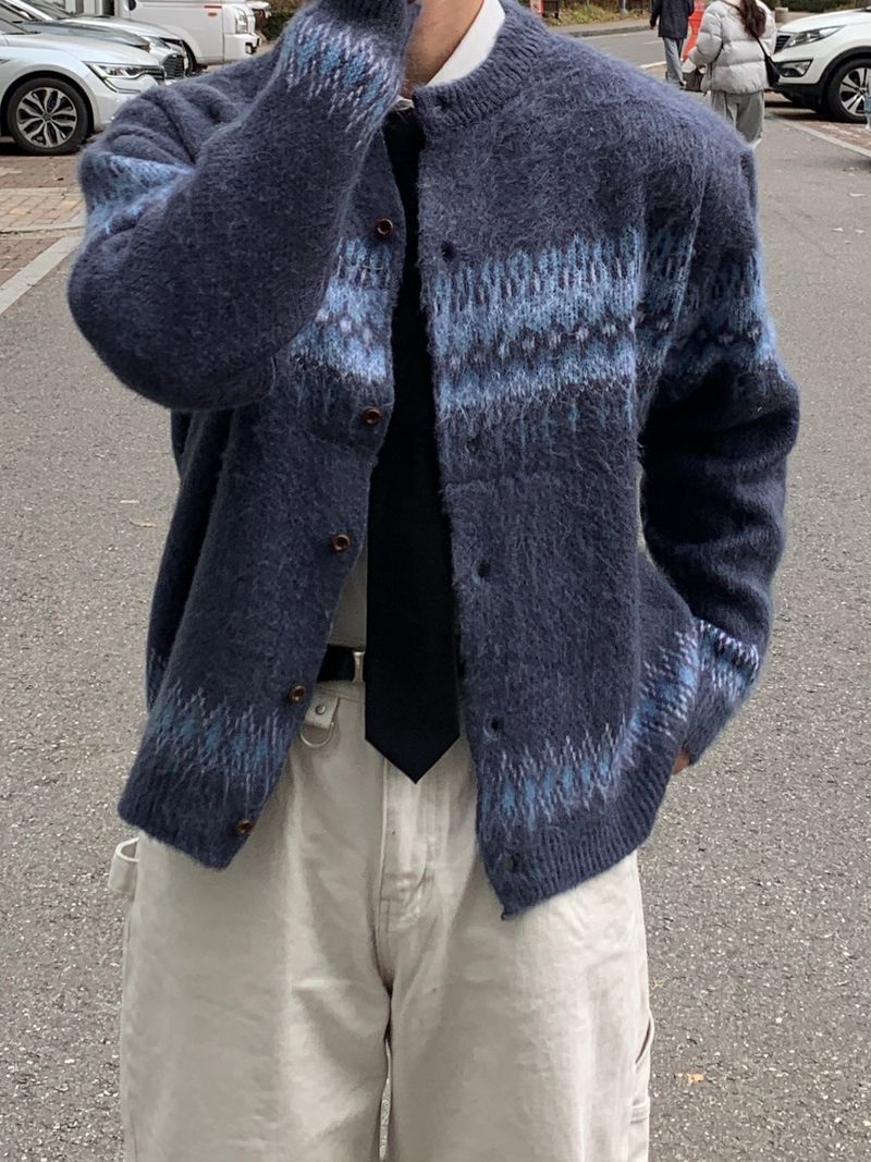 Escana Crop Nordic Cardigan