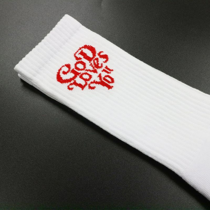 God Loves You Logo Socks