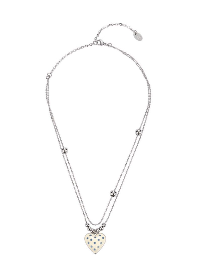 dot heart necklace