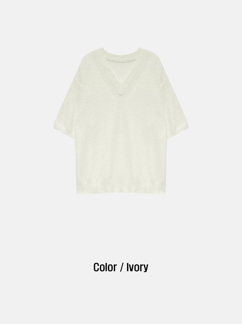 YM Rita V-neck Knitwear (3 colors)