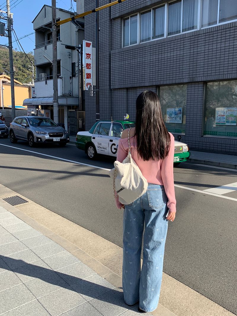 [MADE] STEN GOLZI UNBALANCED OFF-SHOULDER KNIT