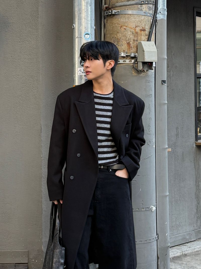 Fluff striped knitwear