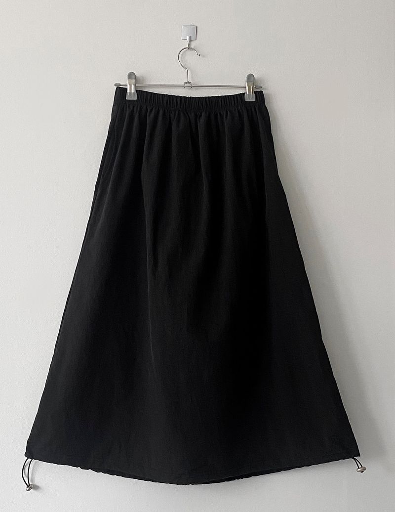 Pocket nylon string skirt