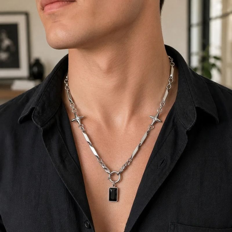 Black Star Necklace