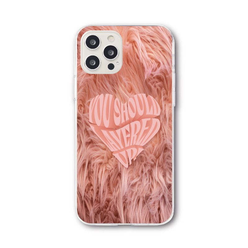 PHONO PHONO(フォノフォノ)の「PINK FUR PHONE CASE (JELLY)(Smartphone Accessories)」