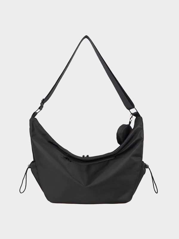 (UNISEX) Supple Shoulder Bag (with mini pouch)