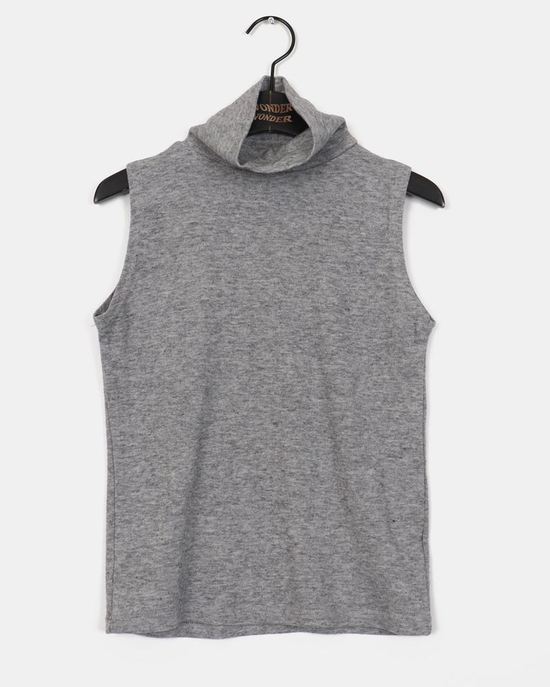 Kunz Wool angora inner turtleneck sleeveless