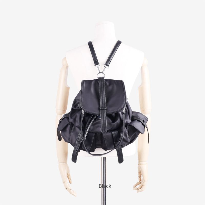 Diora Leather Two Pocket Backpack