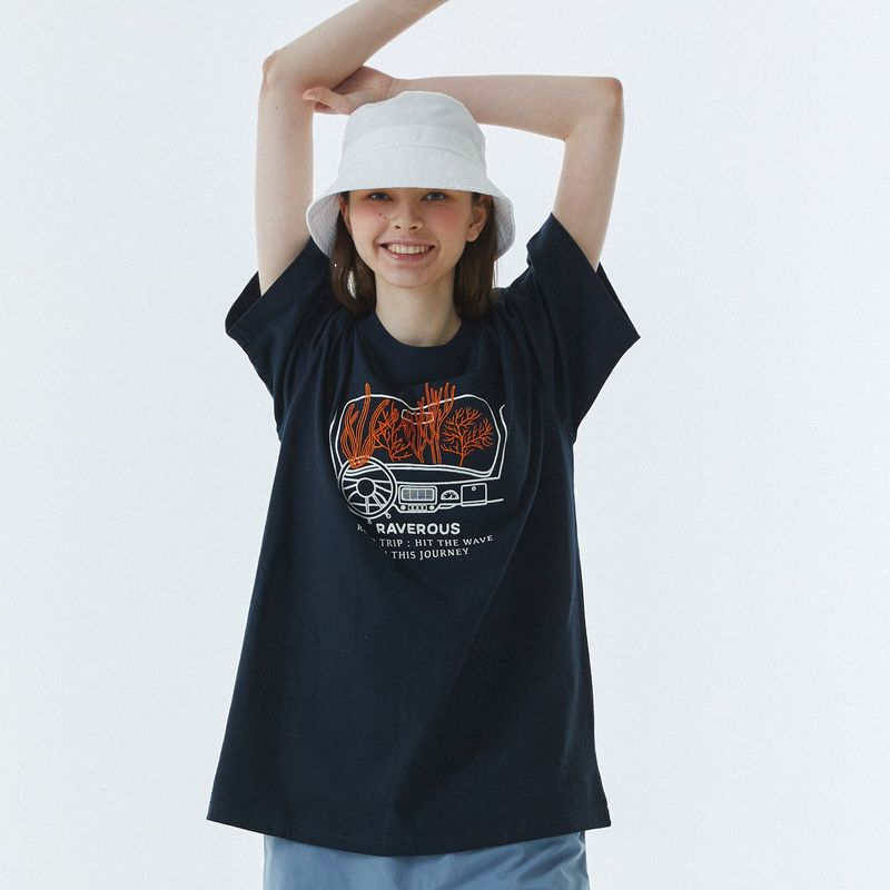 Coral T-Shirt Navy