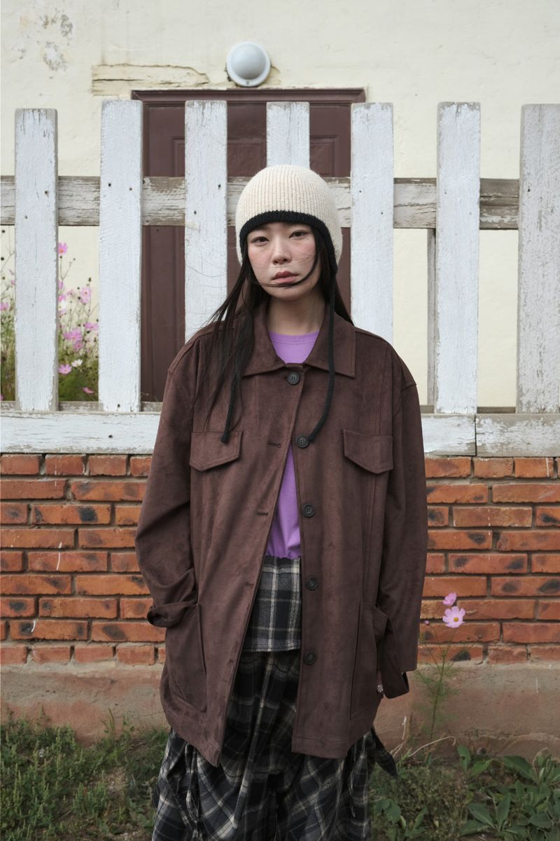 DUGGY（ダギー）の「Yoron スエードハーフコート (2color)（ジャケット/アウター）」