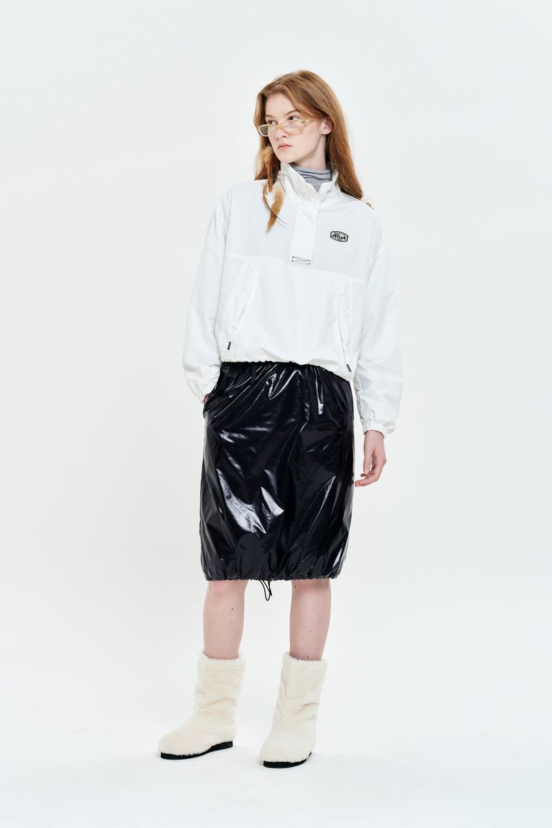 UNI LOGO WAPPEN ANORAK [WHITE]