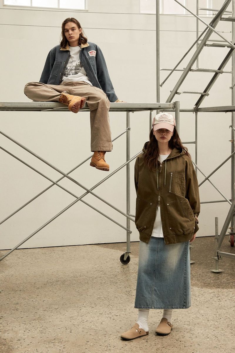 Work hood zip-up jacket