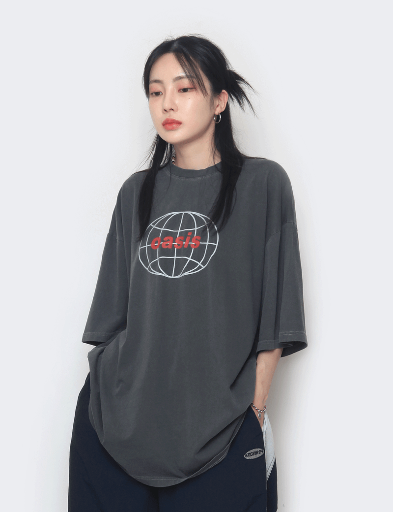 nutellike(ヌテールライク)の「Oasis Over Short Sleeve T(Tops)」