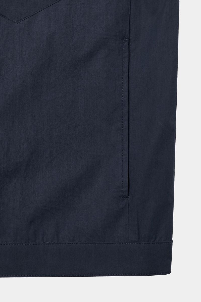 Field Panel Paper Half Shacket (Navy)