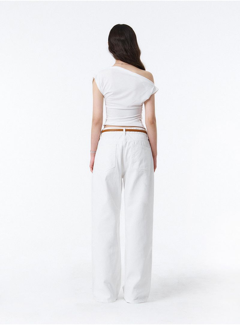 BTB : COMFY JEANS [SOFT WHITE] [UNISEX]