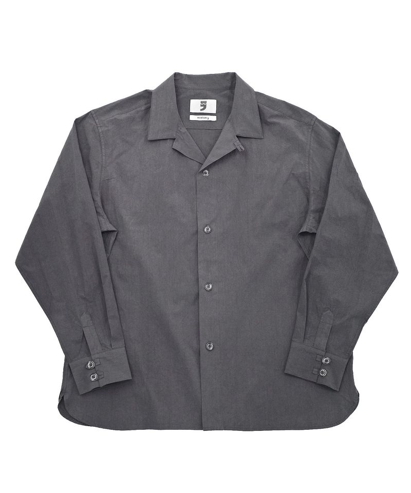 A NOTHING（アナッシング）の「BIO-WASHED CREASE TAILORED SHIRT (Charcoal)（Tops）」
