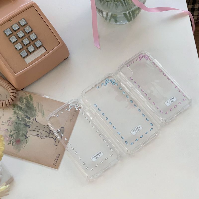 [MADE]Ribbon Stitch Jelly Hard Case (3color)