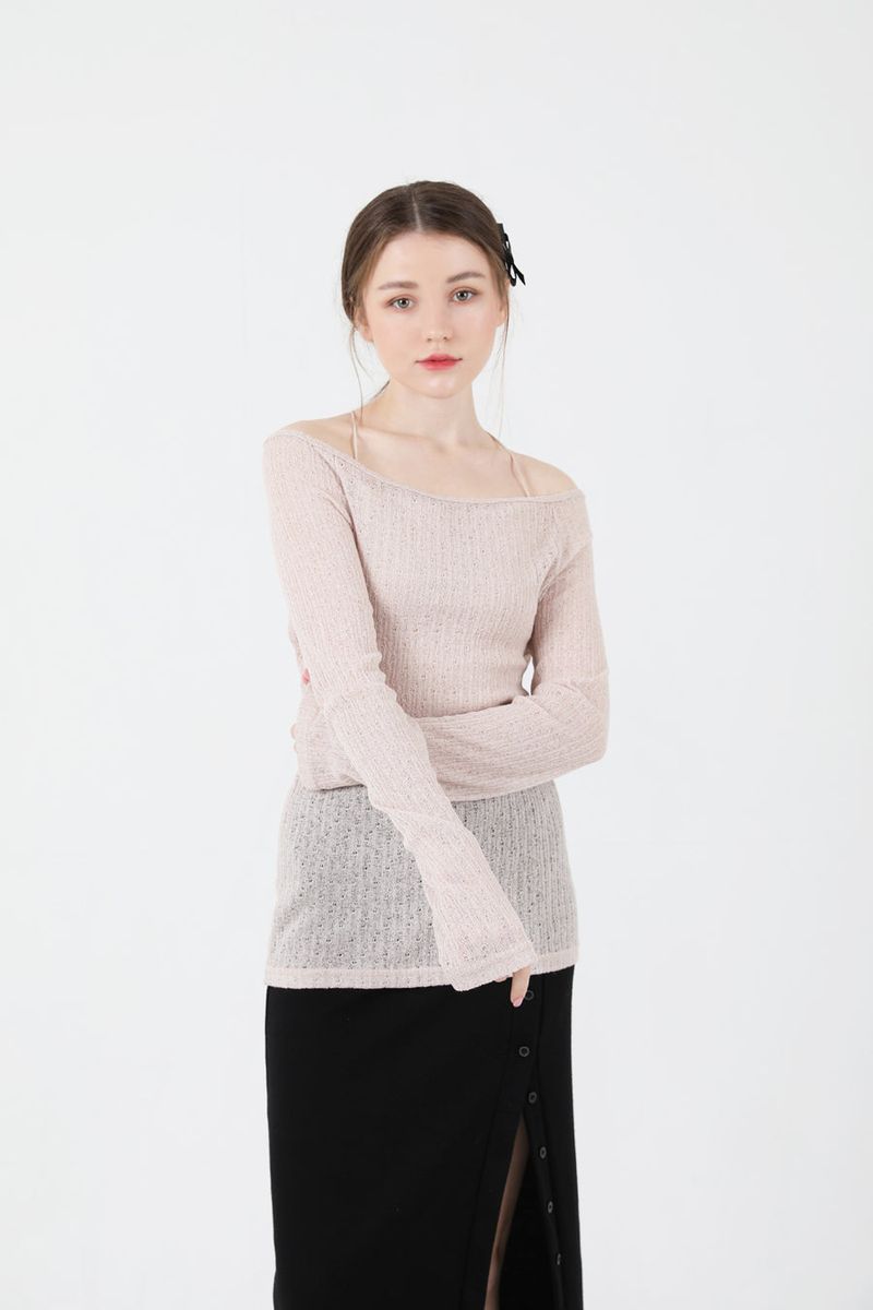Back Slit Crop Sleeveless Beige