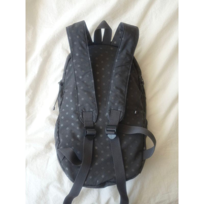 Polka dot round backpack _ Black