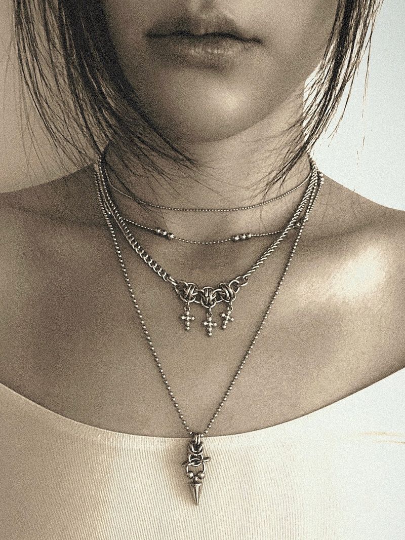 3 Mini Cross Necklace