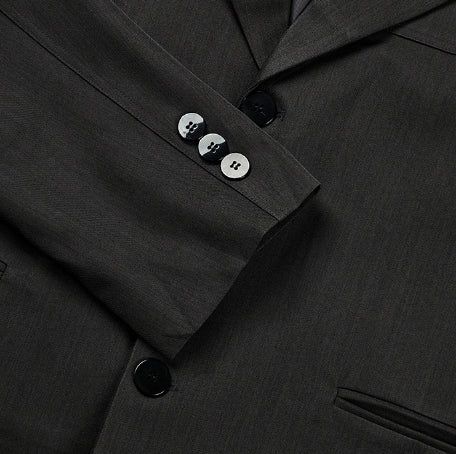 Ellier Three-Button Cropped Blazer