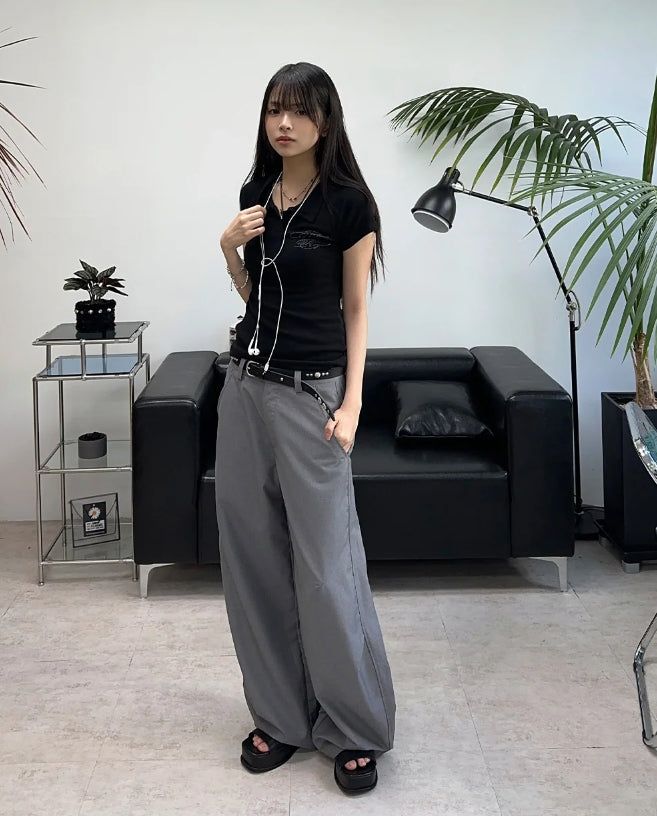 Lupen Pintuck Balloon Slacks