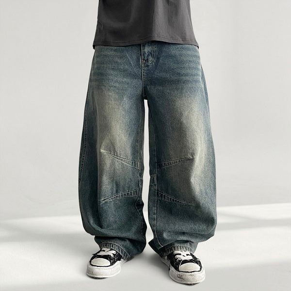 voarc（ボアク）の「Peter Knee-Slit Detail Denim Wide Pants (3 colors)（Pants）」