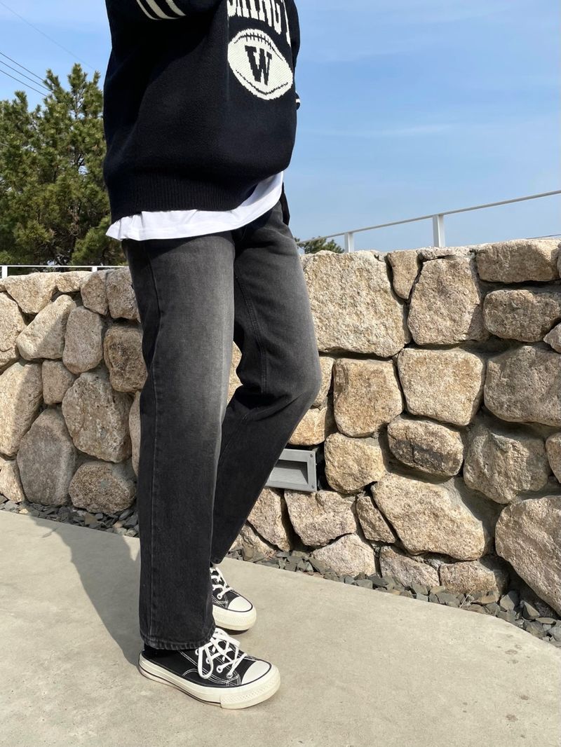 BRUSH SEMI DENIM PANTS(4COLOR)