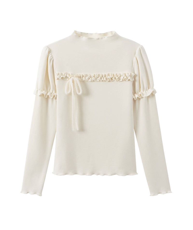 Cozy&Kitsch(コージーアンドキッチ)の「Bay Frill Knit T-Shirt(Tops)」