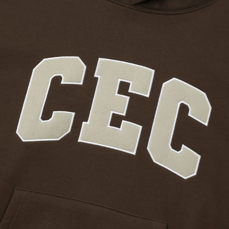 CEC ARCH LOGO HOODIE(BROWN)