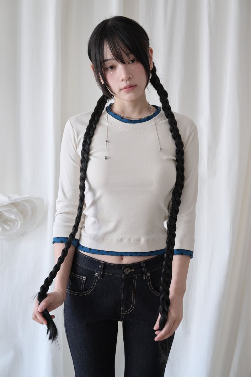 MINI DOT TRIM T IVORY